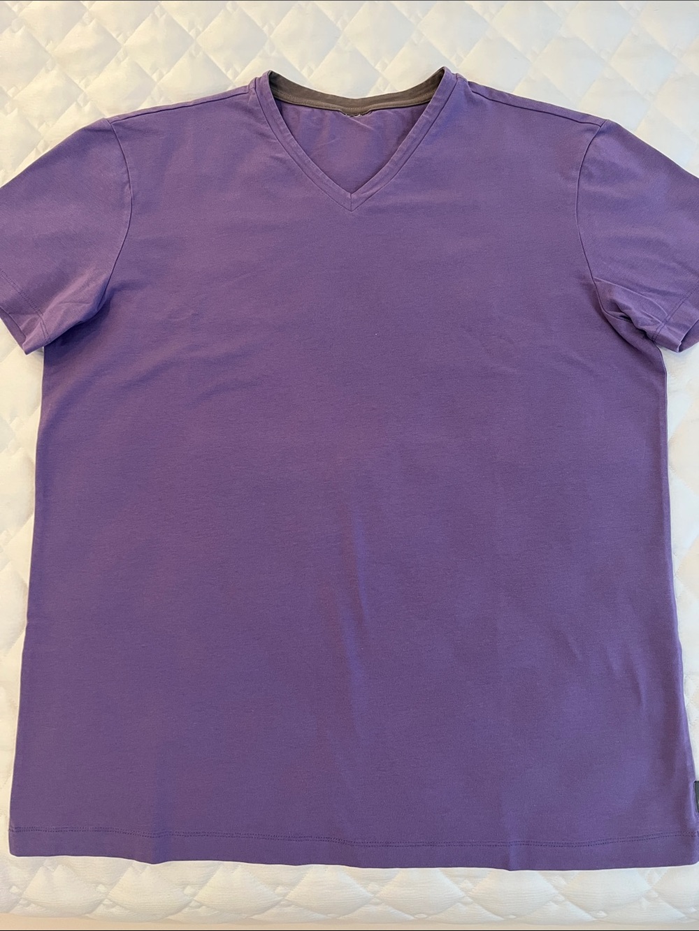 Armani Collezioni Deep Purple V-Neck Tee